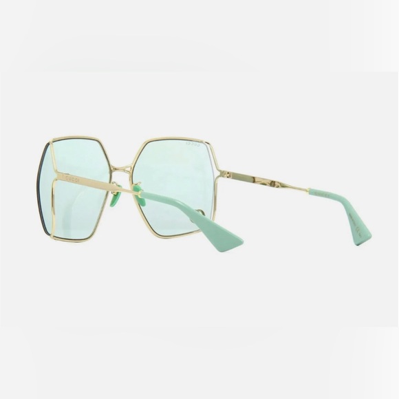 Gucci GG0817S 003 Gold/green 65-17-140 Sunglasses - Picture 7 of 16